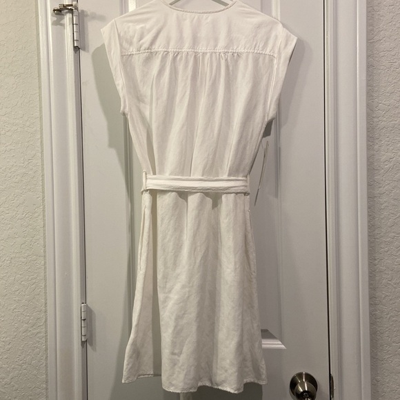 NWT Anthropologie - Cloth & Stone - Button-Front Mini Dress in White - Picture 13 of 14